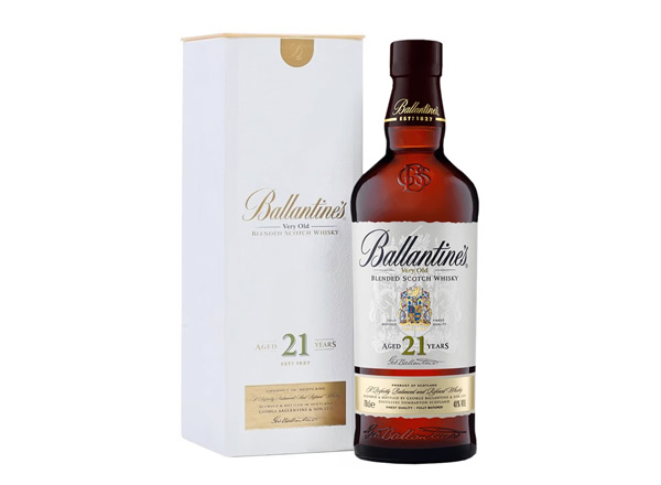 朝阳百龄坛威士忌回收百龄坛21年苏格兰威士忌40°Ballantine's进口洋酒700ml