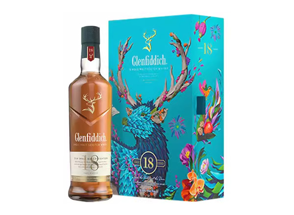 朝阳格兰菲迪回收格兰菲迪18年700ml春节礼盒装Glenfiddich苏格兰威士忌