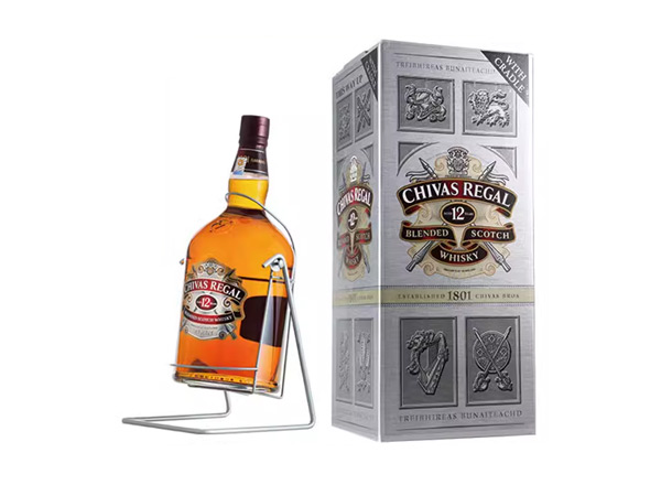 朝阳芝华士12年威士忌回收4500ml 9斤装4.5L进口Chivas Regal洋酒礼盒