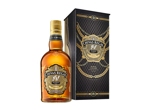 朝阳芝华士15年回收Chivas Regal XV Balmain巴尔曼联名限定版700ml苏格兰调配型威士忌洋酒