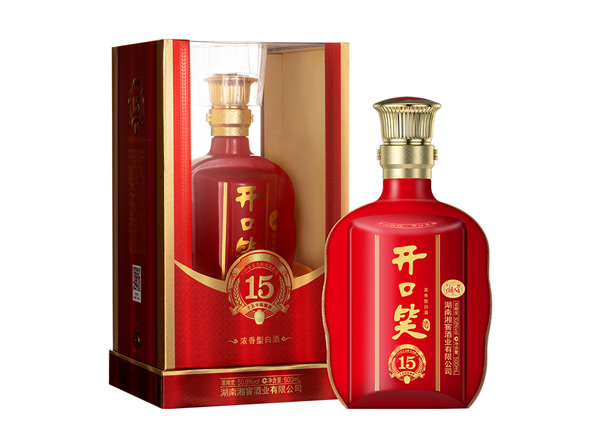 朝阳湘窖开口笑15陈酿16回收开口笑酒十五年陈酿酒开口笑15大喜版上门收购价格高