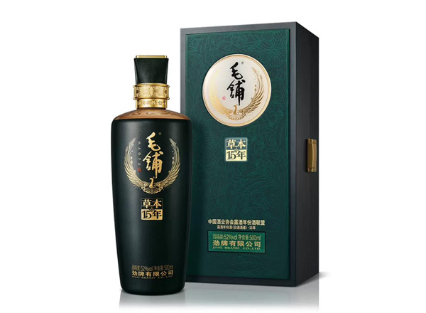 朝阳劲牌毛铺草本15年回收毛铺酒草本年份酒52度