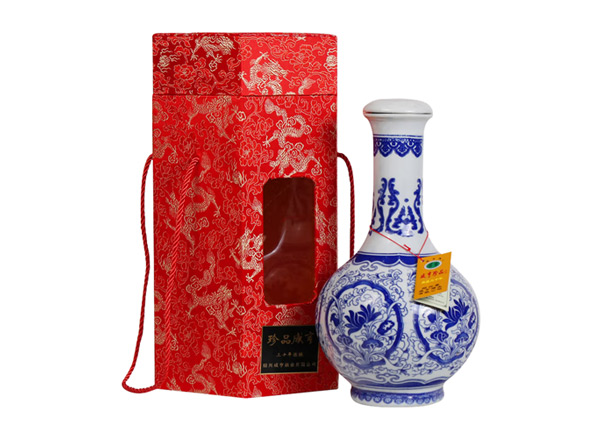 朝阳咸亨黄酒回收珍品咸亨三十年花雕酒青瓷瓶盒装绍兴黄酒2.5L