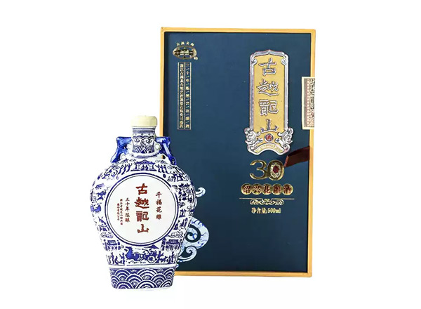 朝阳黄酒回收古越龙山黄酒千福花雕三十年陈酿绍兴花雕酒500ml礼盒装