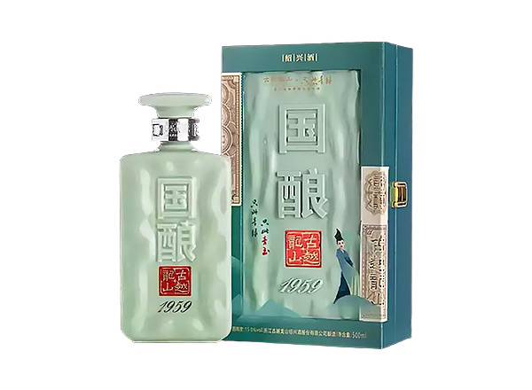 朝阳古越龙山黄酒回收国酿1959青玉只此青绿联名款二十年陈酿黄酒礼盒